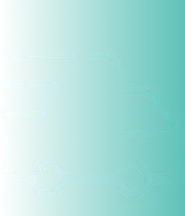 Icône turquoise de camion de livraison